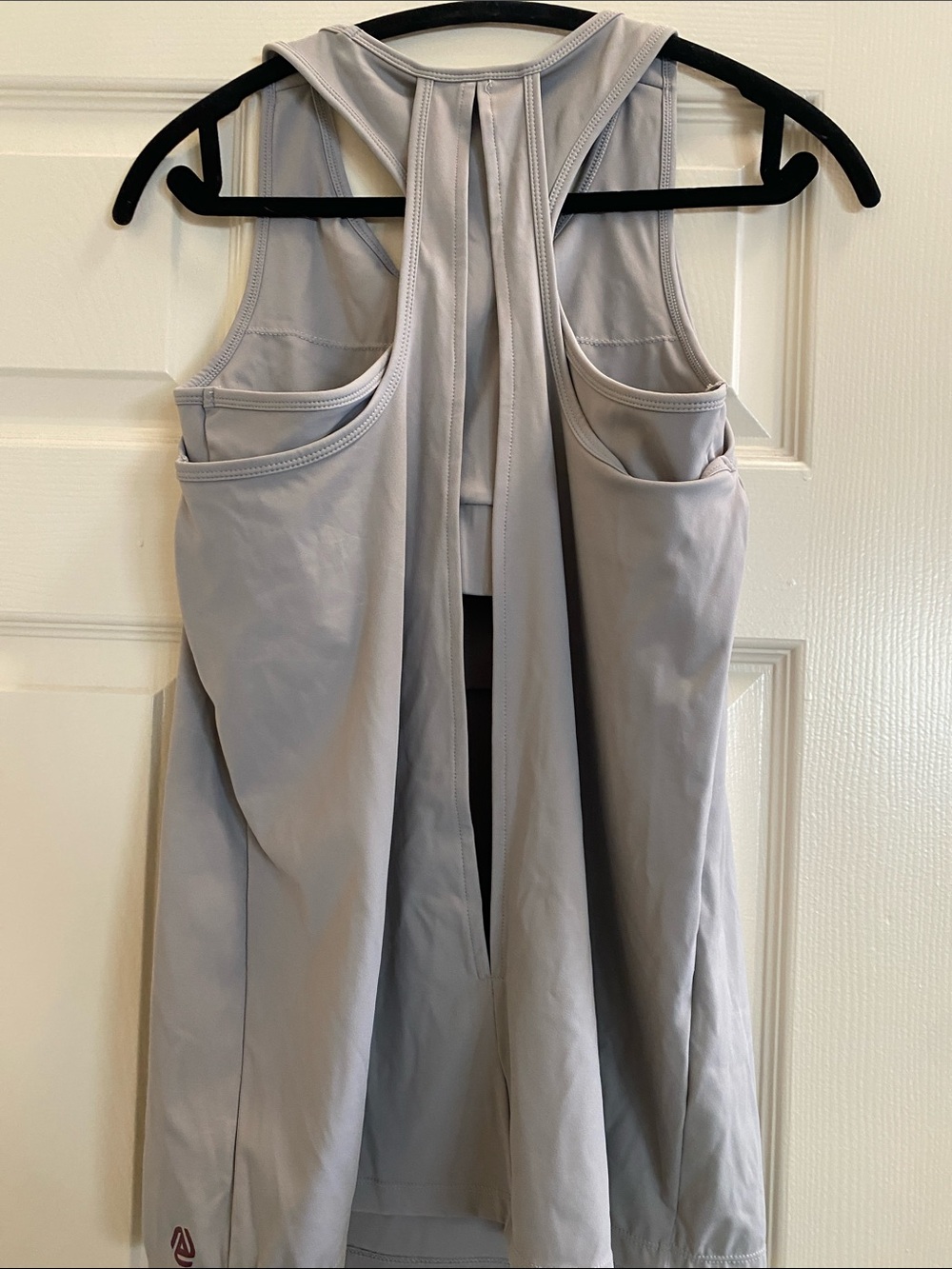 Activewear Light Gray Racerback Performance Tank - Picture 3 of 3